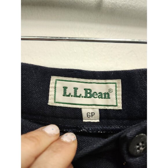 Vintage L.L Bean Dress Pants Womens Size 6 Petite Navy Wool Old Money Preppy - Picture 4 of 7
